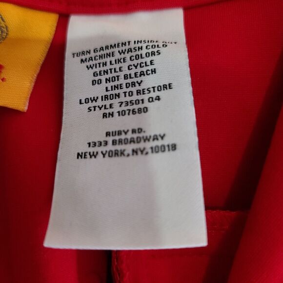 Ruby Rd Womens Stretch Pants Red Size 16 Zip Double Clasp Closure Pockets NWT - Picture 7 of 12